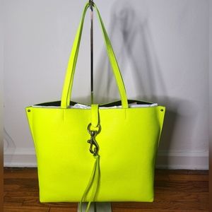 Rebecca Minkoff Neon Yellow Megan Tote Bag